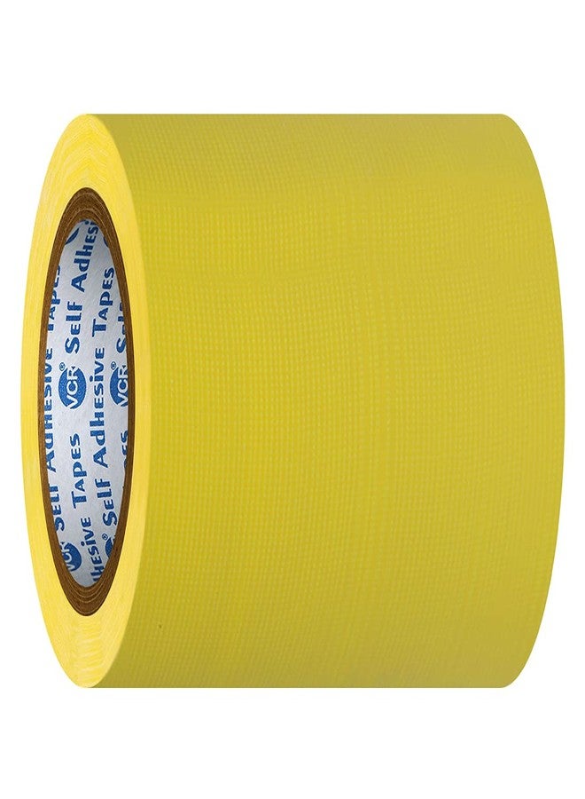 VCR Yellow Duct Tape - 16 Meters in Length 144mm / 6" Width - 1 Roll Per Pack - Strong Book Binding Tape - Waterproof Heavy Duty Duct Tape - Image 3